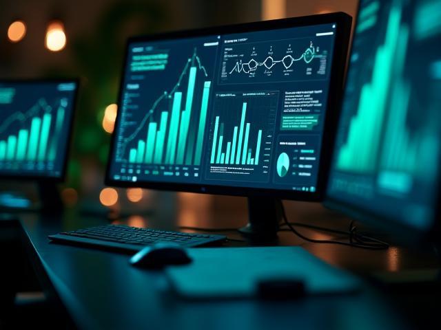 Concepto visual de marketing digital y análisis de datos